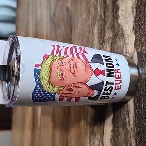 White Tumbler with Graphic Design 20oz